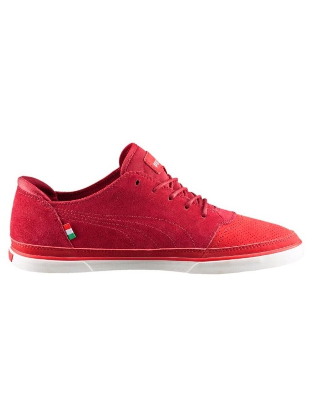 LIMITED Edition Italian Ferrari Puma Mens Vulcanised SF Sneakers Red - Picture 8 of 10